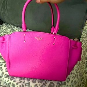 Bright pink Kate spade medium sized handbag/purse